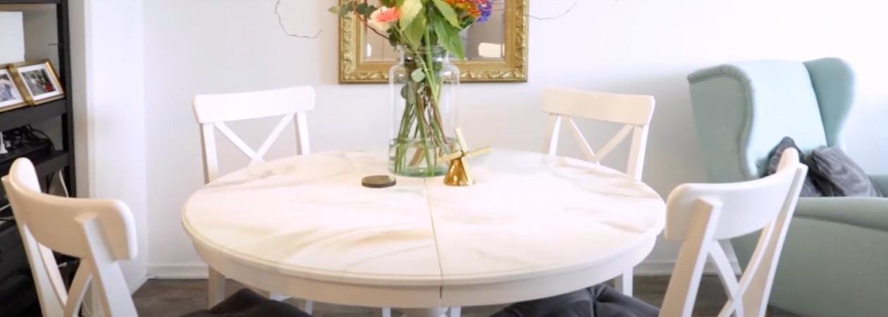Epoxy tafel marmerlook