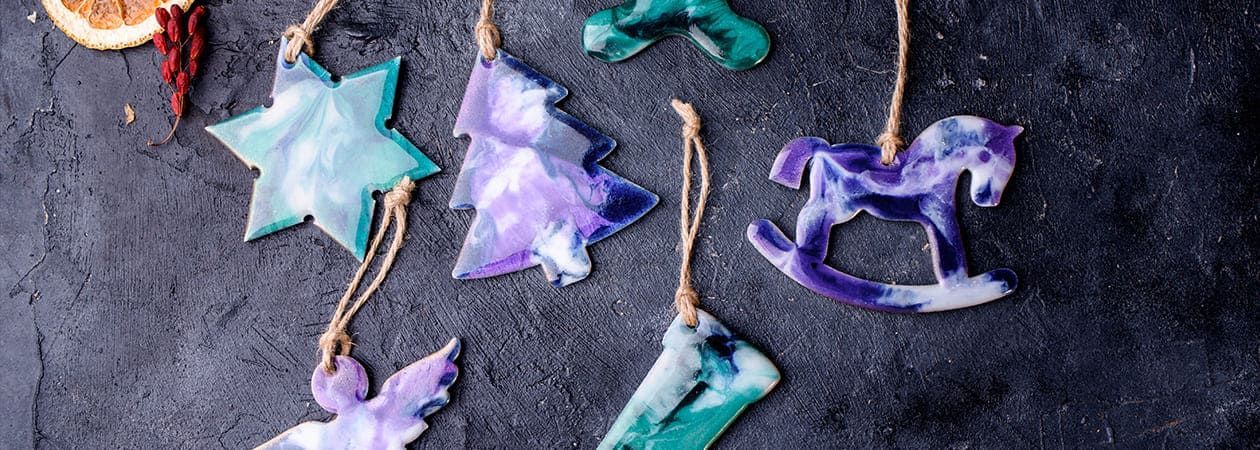Kerstdecoraties maken met epoxy giethars
