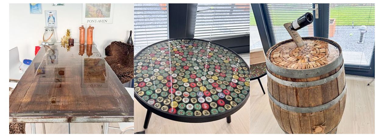 collage met de drie klant projecten met epoxy giethars welke in het onderstaande blog worden beschreven