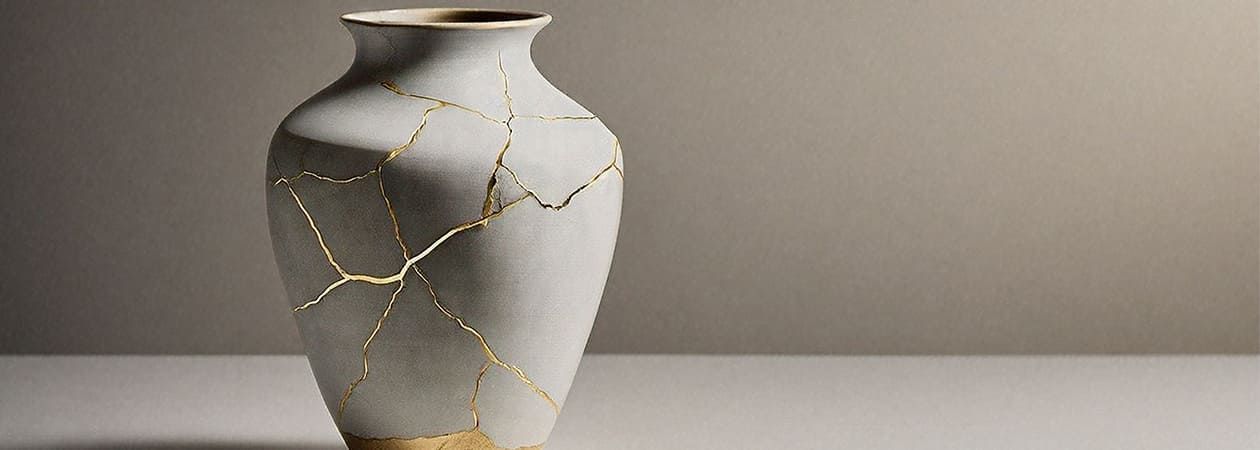 kintsugi lijm vaas