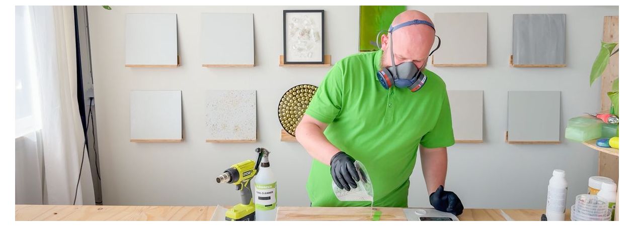 Veilig werken met epoxy giethars