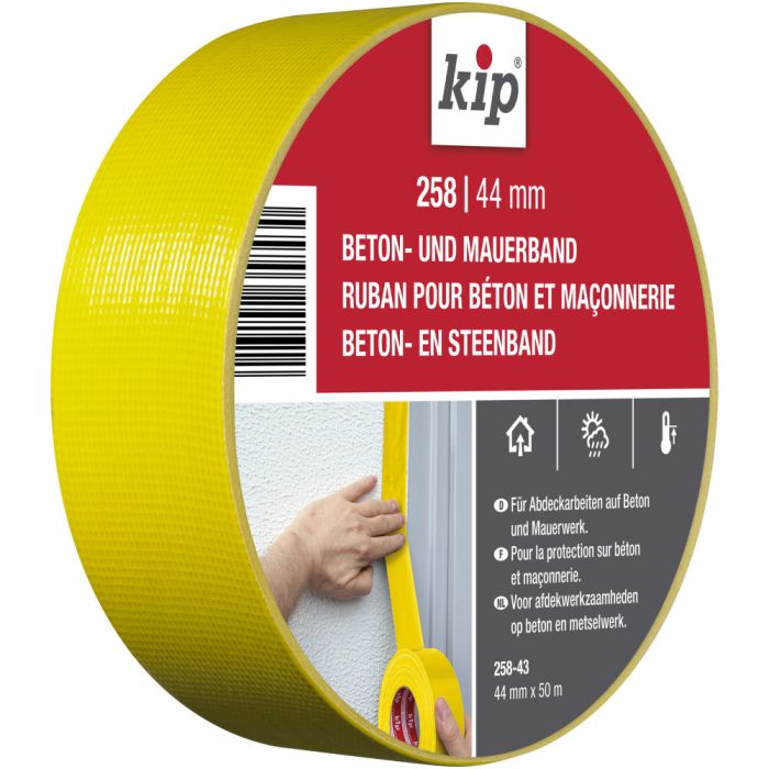 Kip 258 Beton- en Steenband - geel 50meter main product photo