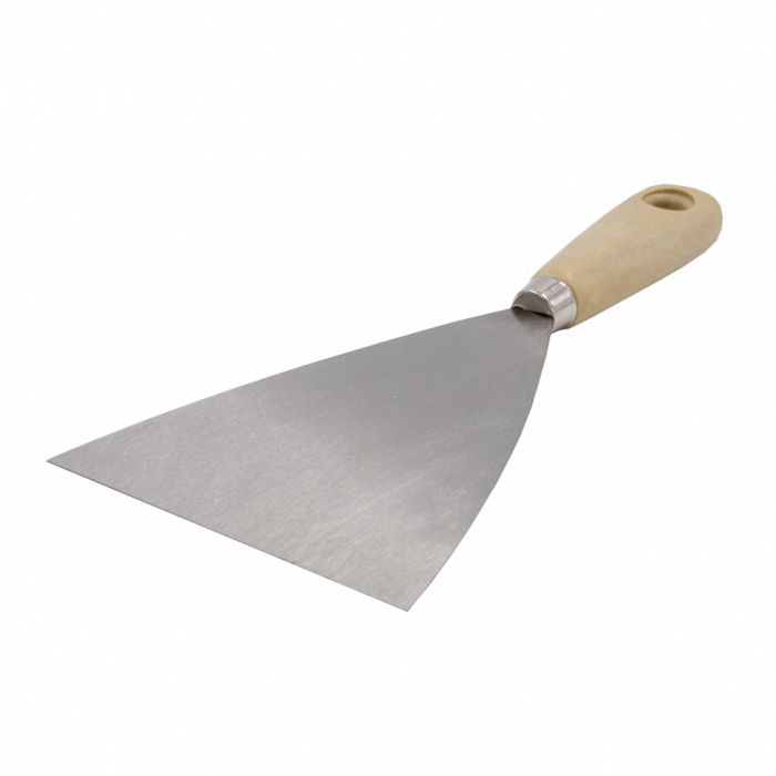Plamuurmes RVS met houten greep main product photo