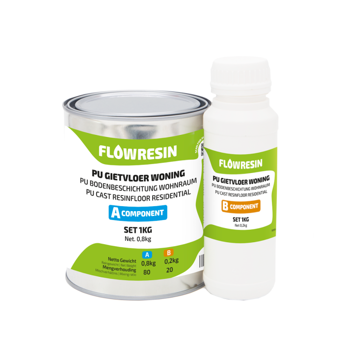 FLOW RESIN PU Gietvloer Reparatieset 1kg main product photo
