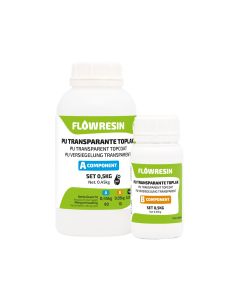 FLOW RESIN PU Reparatieset toplak transparant 0,5 kg