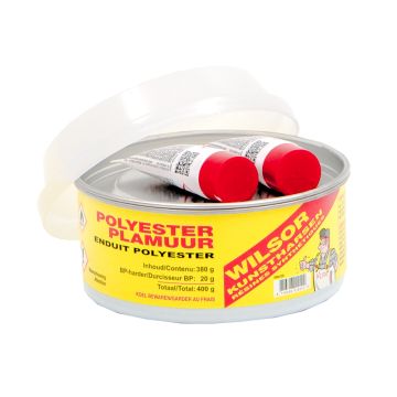 Polyesterplamuur grijs set 0.40 kg *