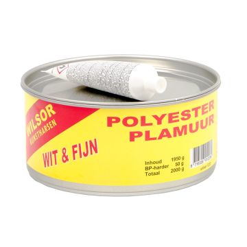 Polyesterplamuur wit set 2.00 kg
