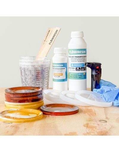 FLOW RESIN Resin Art Onderzetter pakket