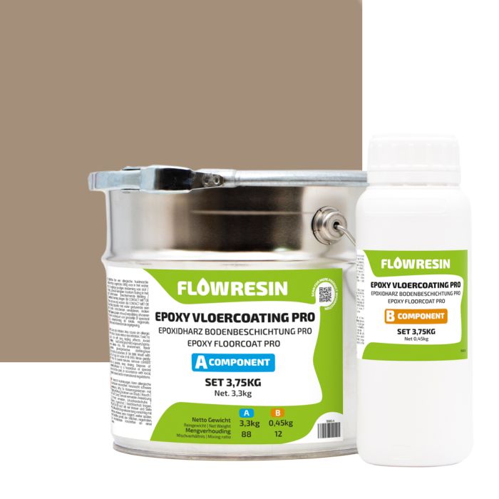 FLOW RESIN Epoxy Vloercoating PRO 3,75KG - RAL1019 main product photo