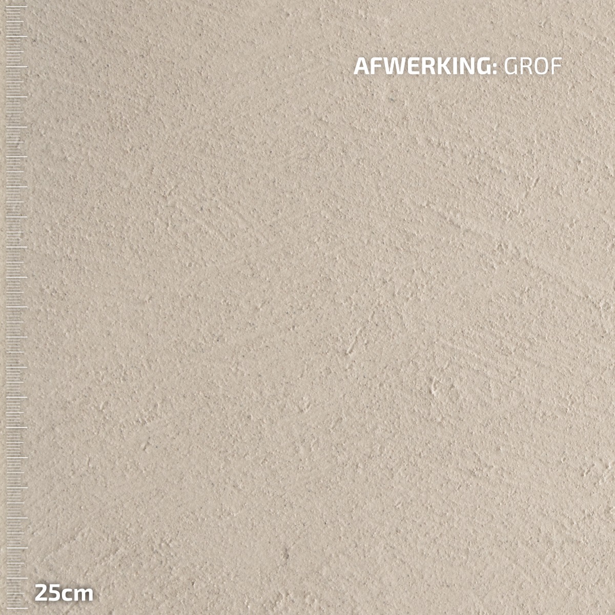 groffe afwerking betoncire foto op 25cm