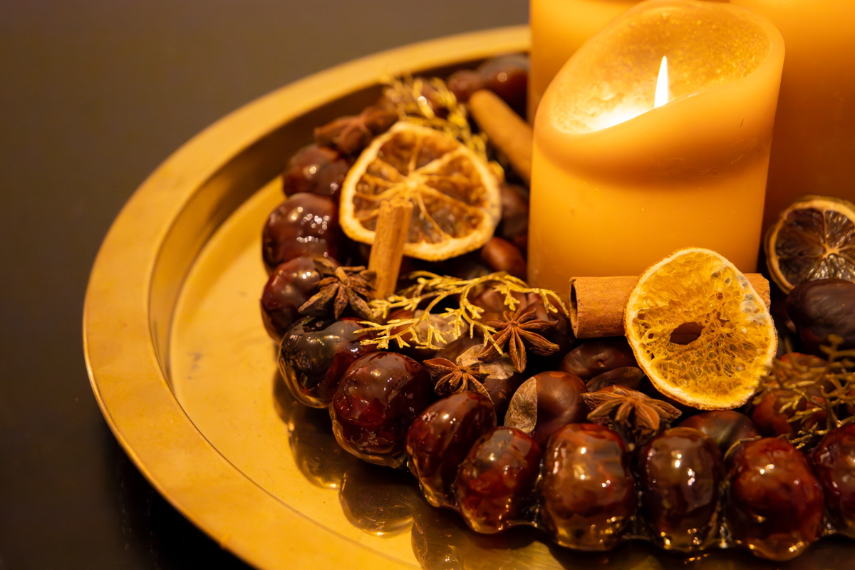 Het resultaat closeup en gestileerd om de eetkamer tafel