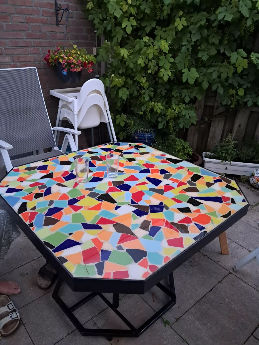mozaïektafel voor de tuin